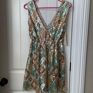 STUNNING Sequin mini dress